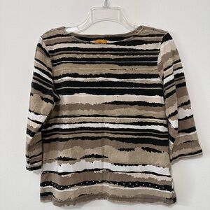 Ruby Rd. Women's Embellished Bling Top Medium